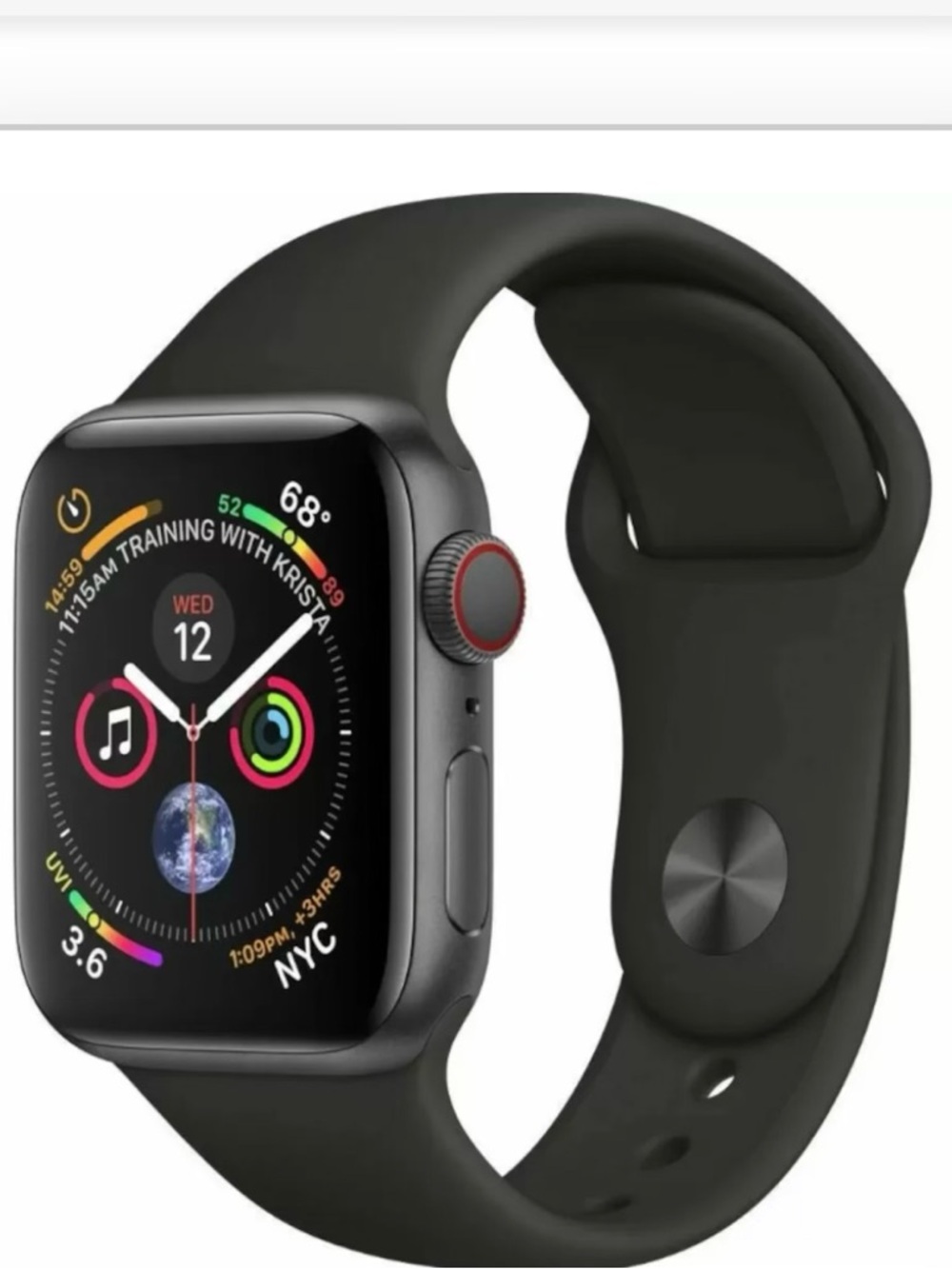 Apple Watch Sports band midnight